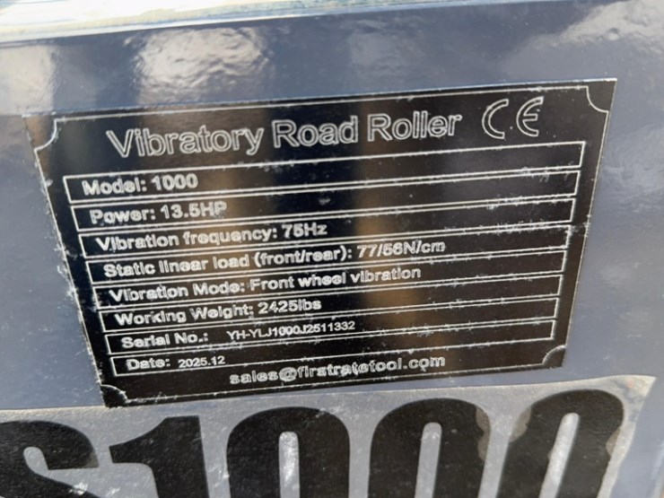 new-unused-2025-mms-model-1000-vibratory-roller,-15hp-gas-engine,-orops,-sn#-yh-ylj100022511332-image-4