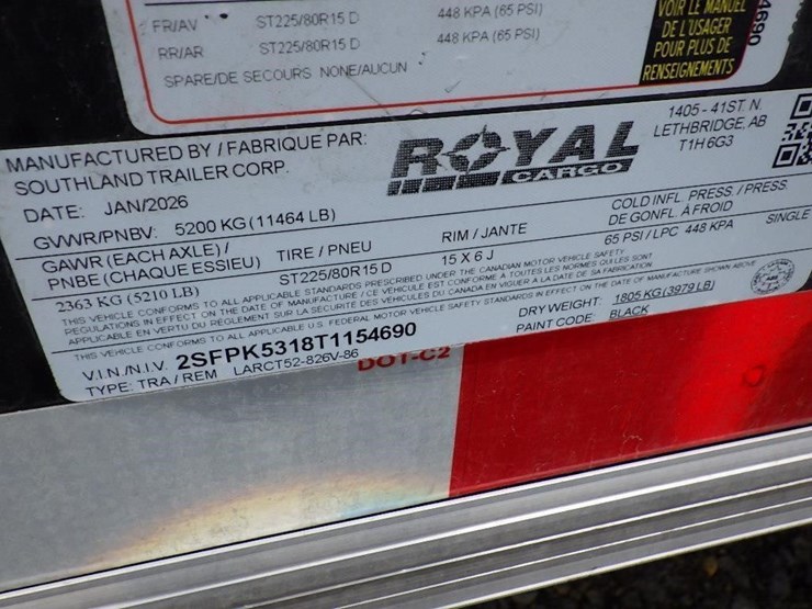 2026-royal-larct52-826v-86-t/a-enclosed-trailer-image-19