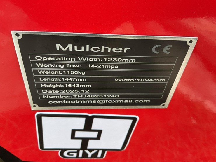 new-unused-giyi-gy-46x-forestry-mulcher-skid-loader-attachment,-image-2