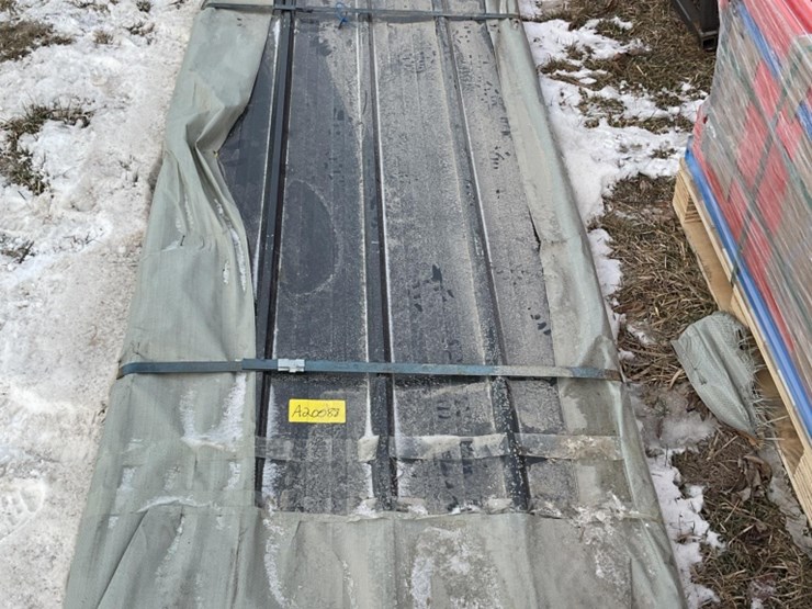 new-unused-sklp-qty-of-(50)-sheets-galvalume-steel-siding-roofing-12'-long-image-1