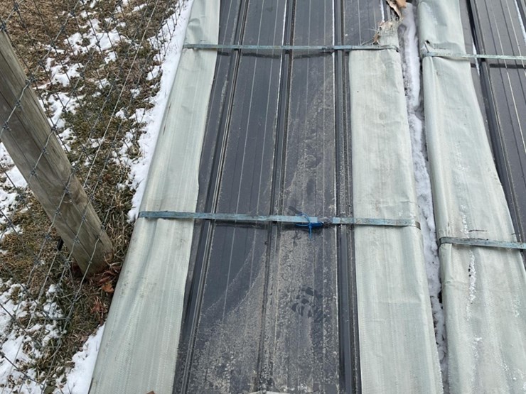 new-unused-sklp-qty-of-(50)-sheets-galvalume-steel-siding-roofing-12'-long-image-1