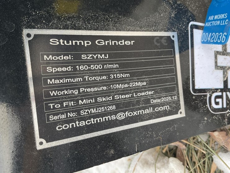 new-unused-giyi-model-szymj-stump-grinder-mini-skid-loader-attachment-image-5