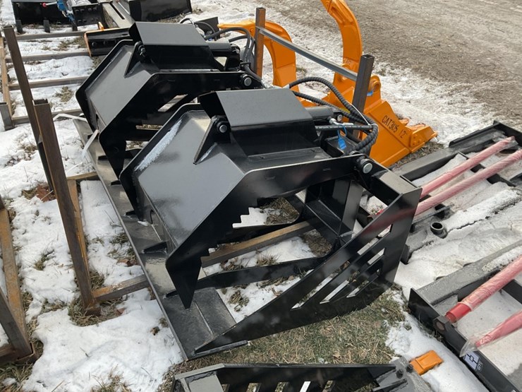 new-unused-giyi-gy-hwg72-skeleton-grabble-bucket-skid-loader-attachment,-72"-wide-image-1