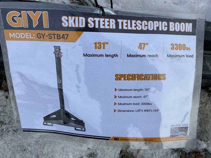 new-unused-giyi-tb47-telescopic-boom-skid-loader-attachment-image-3