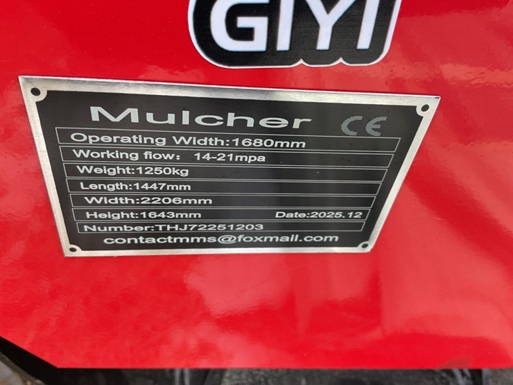new-unused-giyi-gy-72x-forestry-mulcher-skid-loader-attachment,-72"-working-width-image-3