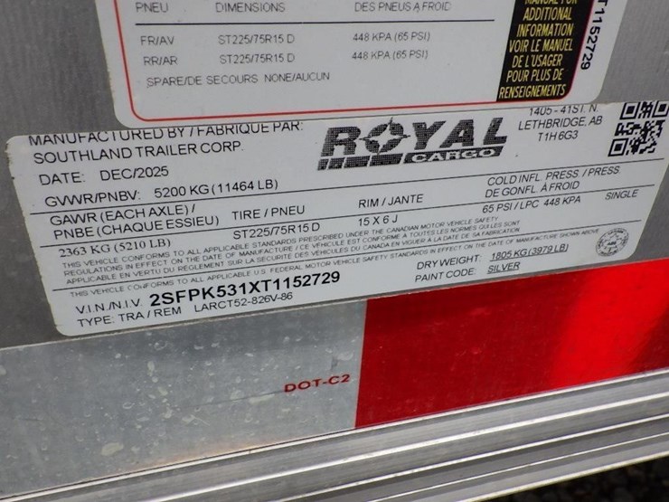 2026-royal-larct52-826v-86-t/a-enclosed-trailer-image-19