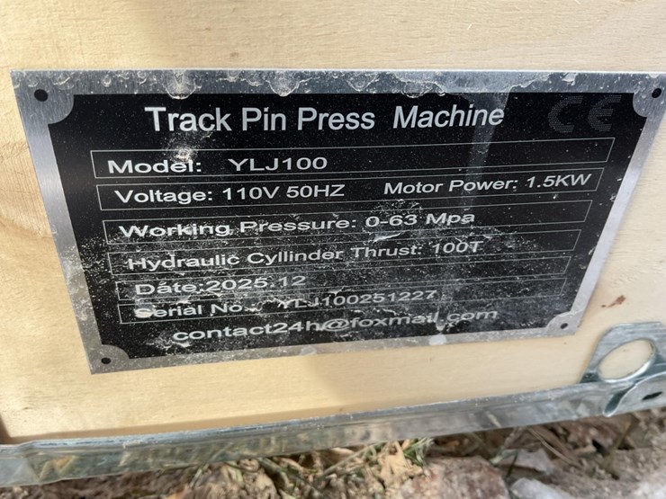 new-unused-sklp-model-sk-sylj100-hand-use-hydraulic-track-pin-press-machine-image-5