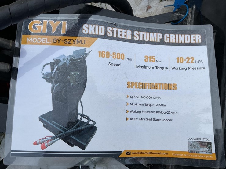 new-unused-giyi-model-szymj-stump-grinder-mini-skid-loader-attachment-image-1