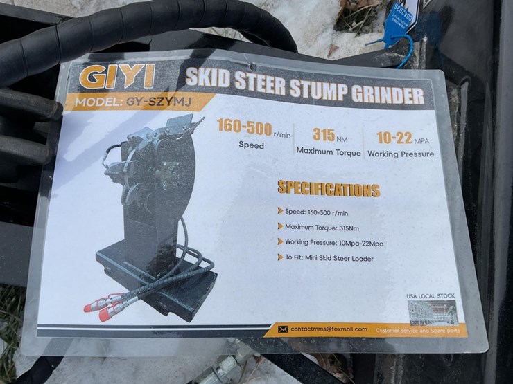 new-unused-giyi-model-szymj-stump-grinder-mini-skid-loader-attachment-image-1