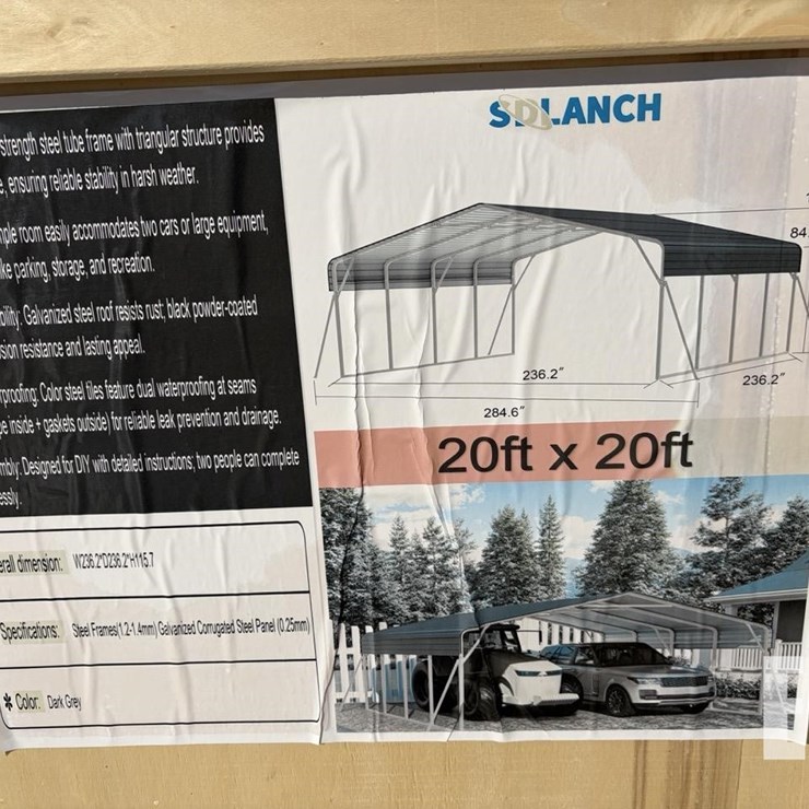 SDLANCH 20X20 CARPORT