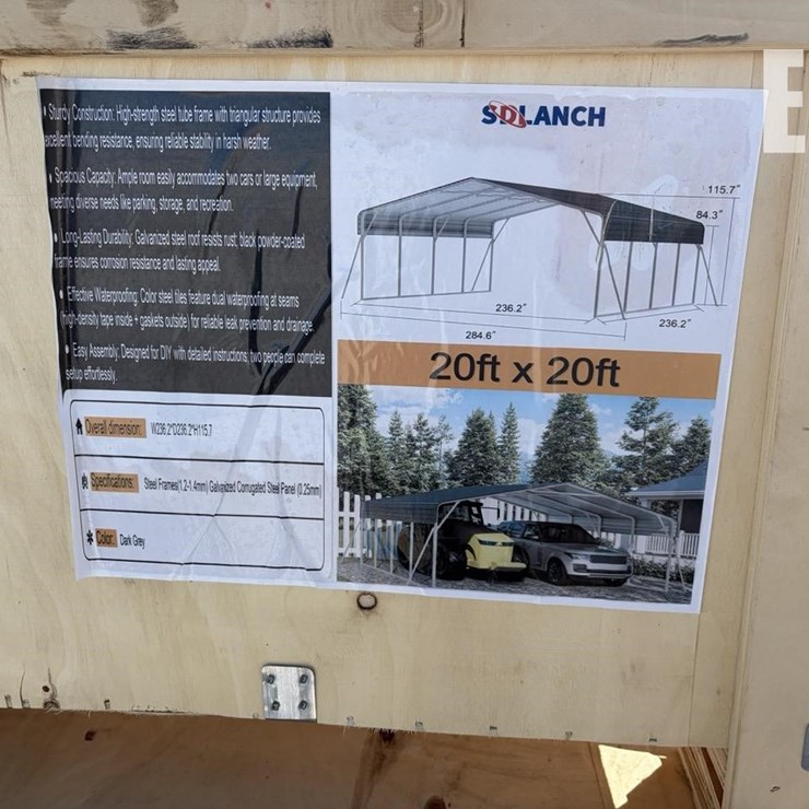 SDLANCH 20X20 CARPORT