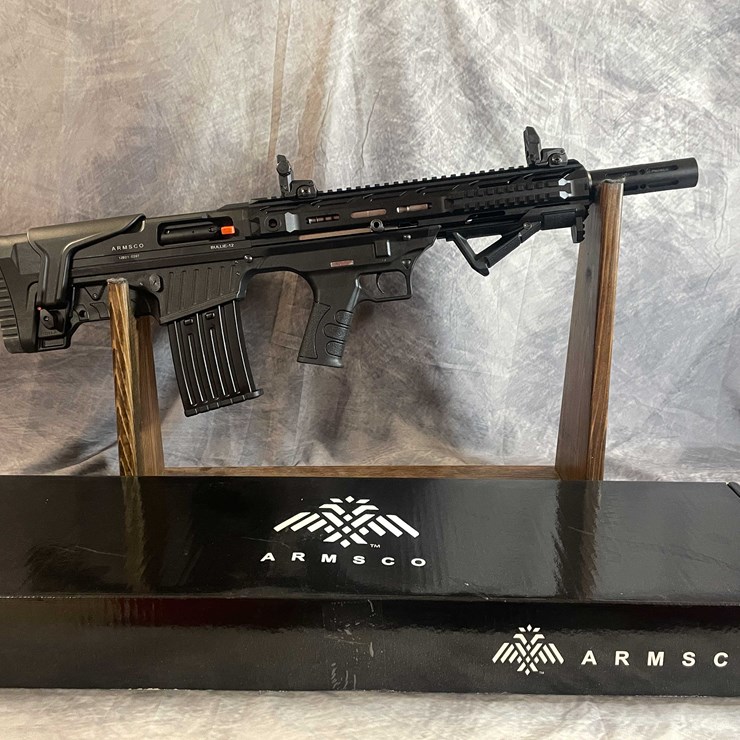 #2603 • Armsco Bullie-12 Bull-pup 12 Ga. Semi-Auto Shotgun, SN: 12B21-0267