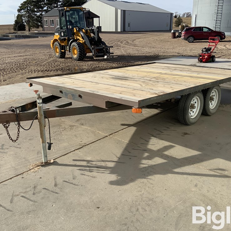 1986 B Line Corp 8’x12’ T/A Flatbed Trailer