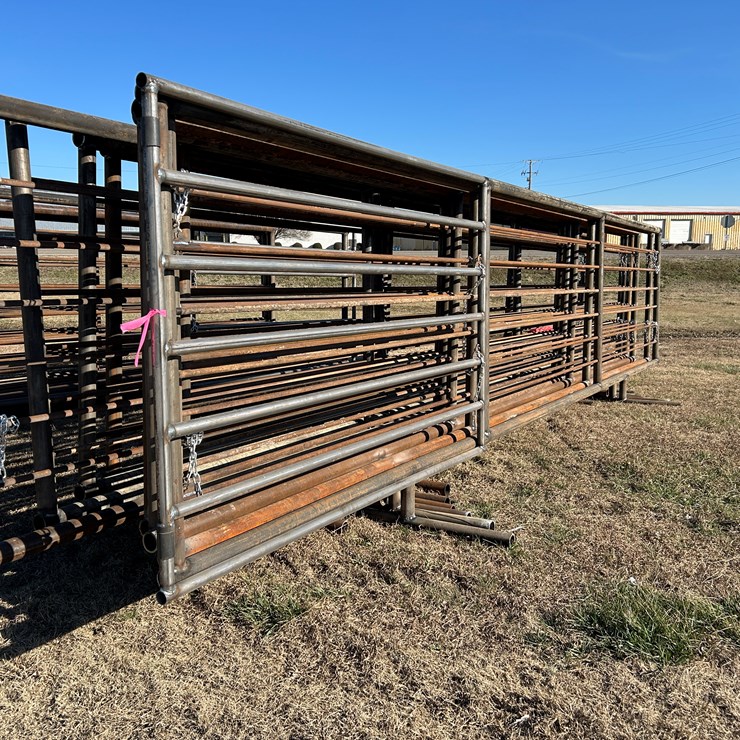 #37734 • Lot of (10) 24' Cattle Panels