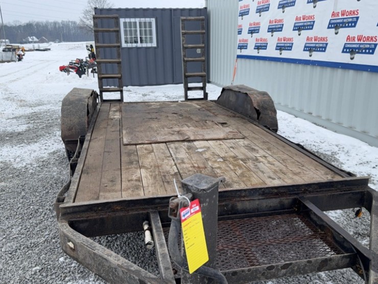 trailer,-14x7-flatbed-tandem-axle-w/-ramps,-ring-hitch,-sn#m33080-16-image-4