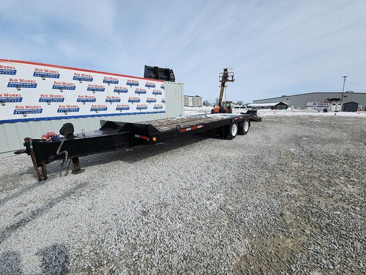 1994-inter-model-400,-sn#ijk01a208ta200041-trailer-20'-deck-+-5'-bumber-hitch-flatbed,-tandem-axle-image-1