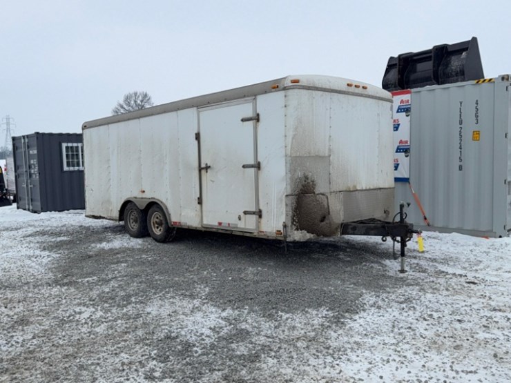 enclosed-trailer,-20',-white,-tanden-axle,-ramp-door,-side-door-image-2