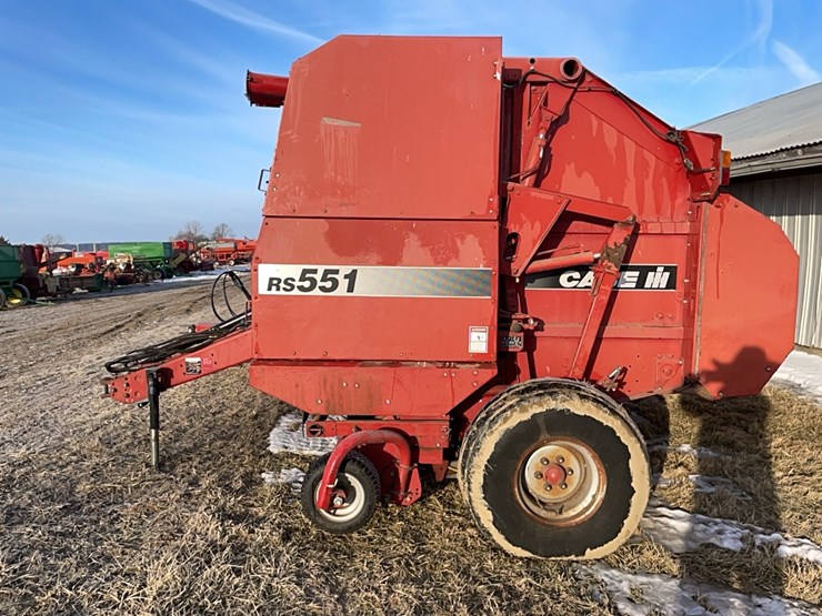 tag-#454,-case-rs551-round-baler-image-4
