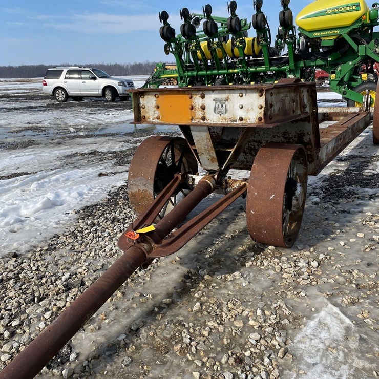 Tag #281, Antique steel wheel implement hauler (made in Iowa)
