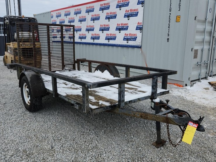 mfd-flat-bed-trailer,-top-brand,-vin#5hlet1012bf111138-10'x5'-flat-bed-single-axle-w/ramp-image-4