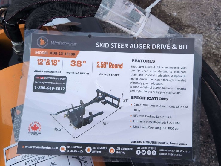 wolverine-skid-steer-auger-drive-and-bit-12"/18"-adb-13-1218r-image-3