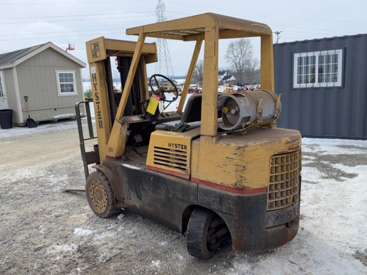 hyster-model-80,-sn#-255464-fork-lift,-lp-cushion-tire-3-mast-42"-forks-9550lb-cap-2082hrs-image-3