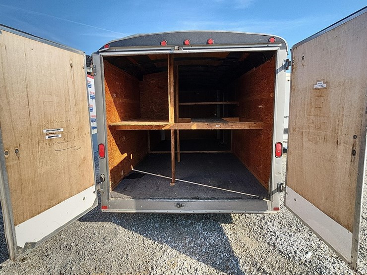 united-enclosed-trailer-w-wooden-racking-inside,-tandem-axle,-swing-doors,-side-door,-16'-image-3