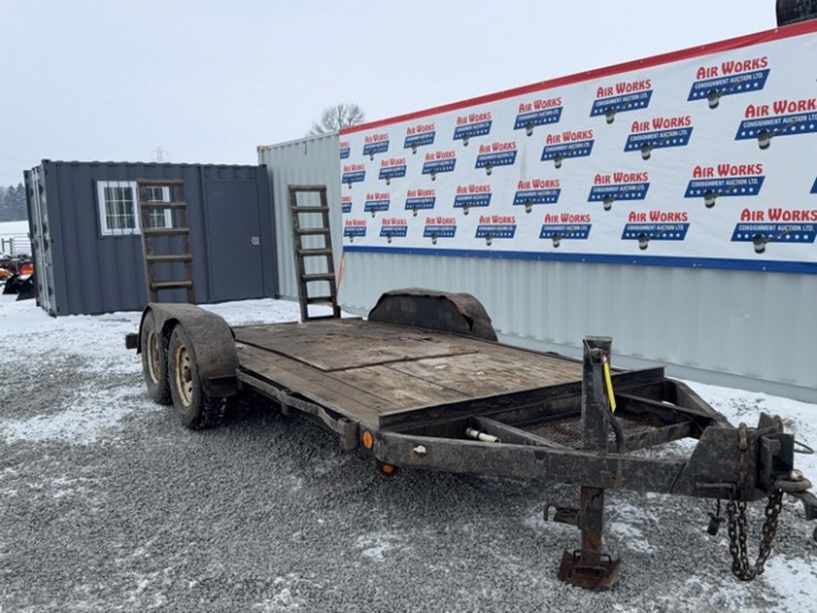 trailer,-14x7-flatbed-tandem-axle-w/-ramps,-ring-hitch,-sn#m33080-16-image-2