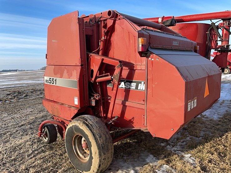 tag-#454,-case-rs551-round-baler-image-7