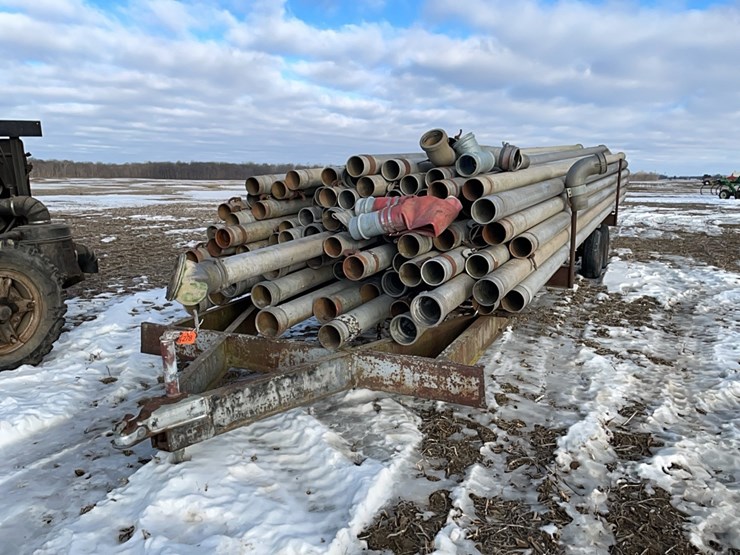 tag-#278,-irrigation-pipe-trailer,-tandem-w/approx-2100'-alum-pipe-image-1