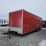 26'x7'-haulmark-enclosed-trailer---red,-back-door-ramp,-side-door,-tandem-axle-image-1
