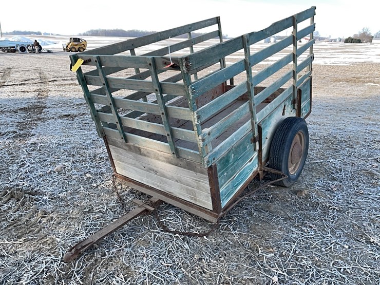 tag-#512,-single-axle-wood-trailer*-image-1