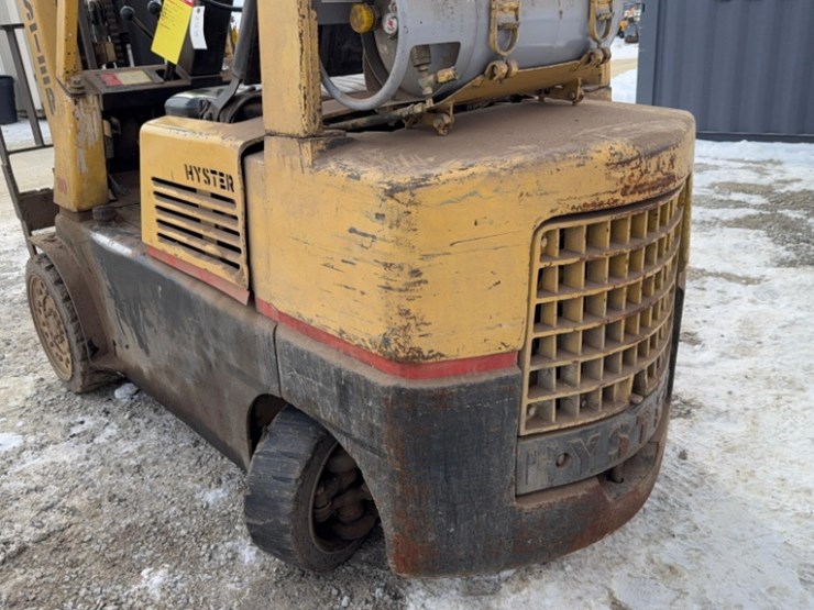 hyster-model-80,-sn#-255464-fork-lift,-lp-cushion-tire-3-mast-42"-forks-9550lb-cap-2082hrs-image-4
