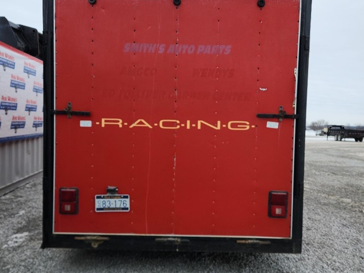 26'x7'-haulmark-enclosed-trailer---red,-back-door-ramp,-side-door,-tandem-axle-image-10