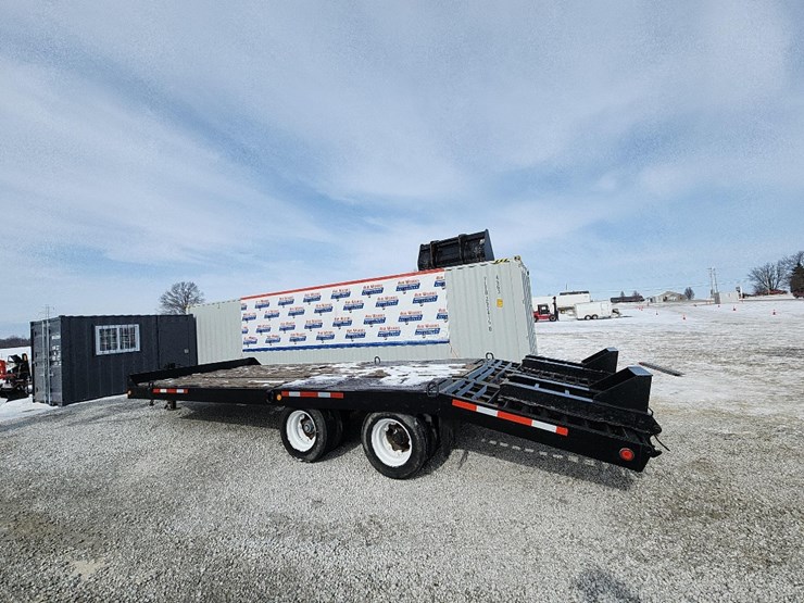 1994-inter-model-400,-sn#ijk01a208ta200041-trailer-20'-deck-+-5'-bumber-hitch-flatbed,-tandem-axle-image-2