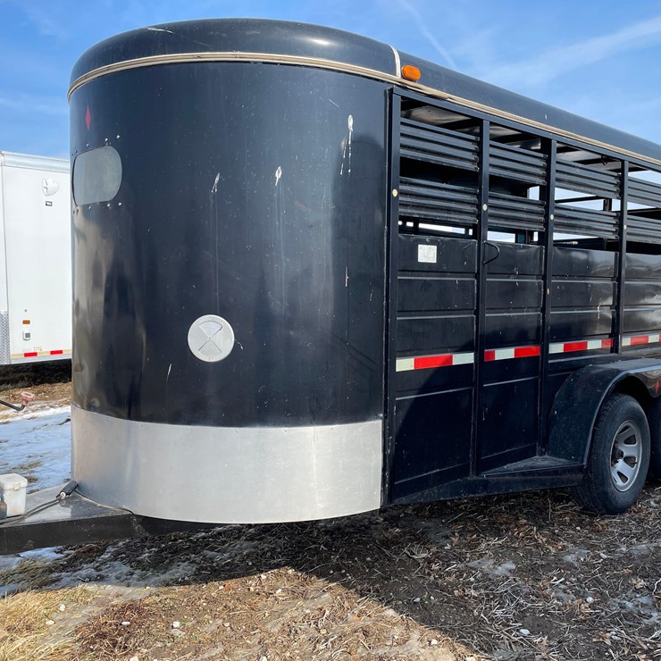 Tag #7, 1996 Bison B26 16' tandem livestock