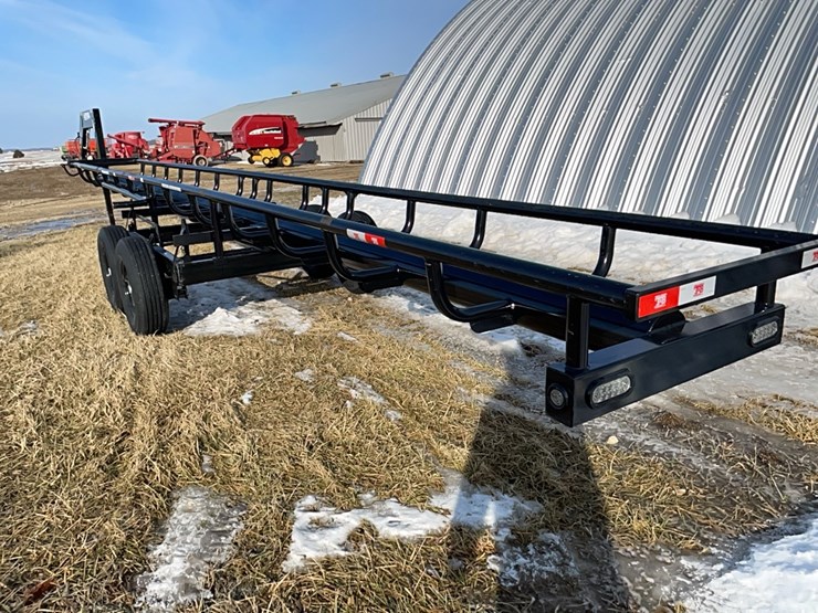 tag-#100,-new-36'-easy-haul-round-bale-trailer-image-4