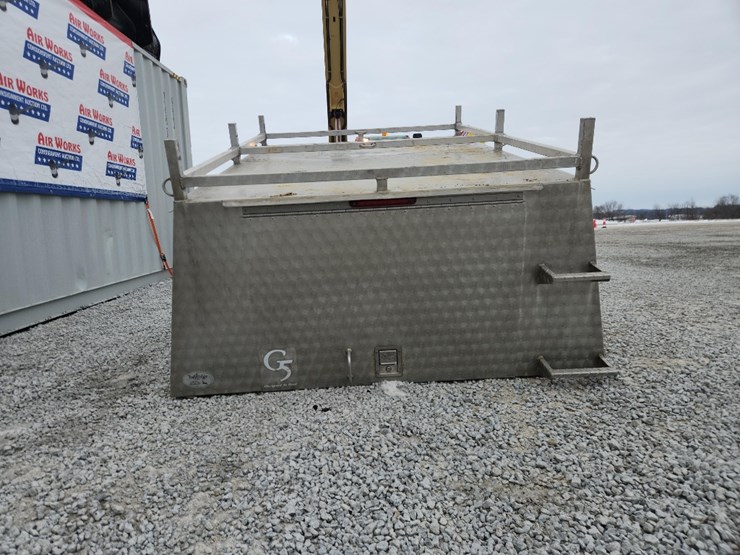 troy-ridge-7'x6'-nice-aluminum-truck-cap-with-ladder-rack,-image-4