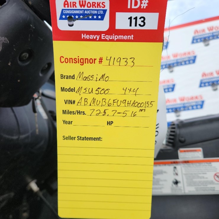 MASSIMO MOTOR MSU500