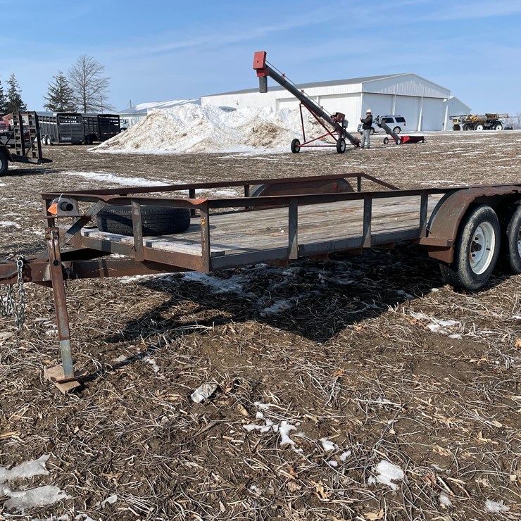 Tag #71, 7'x16' tandem axle trailer