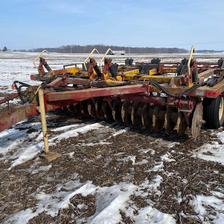 Tag #215, 9 shank Wilbeck pull type chisel plow w/4 bar spike harrow