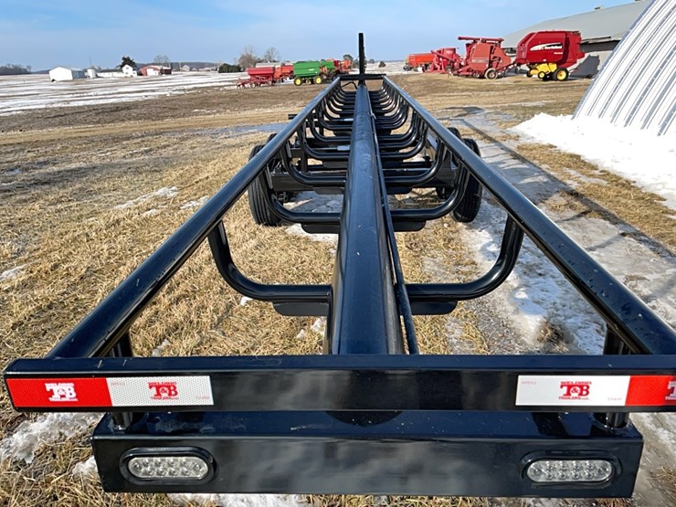 tag-#100,-new-36'-easy-haul-round-bale-trailer-image-9