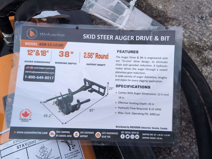 wolverine-skid-steer-auger-drive-and-bit-12"/18"-adb-13-1218r-image-3