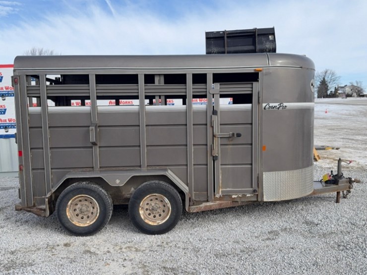 corn-pro-2014-horse-trailer-14-x-6,-sn#-sb-1465,-tandem-axle,-12,500#-capacity-image-1