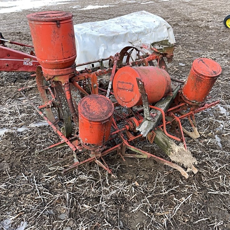 Tag #388, JI Case 2-row antique corn planter
