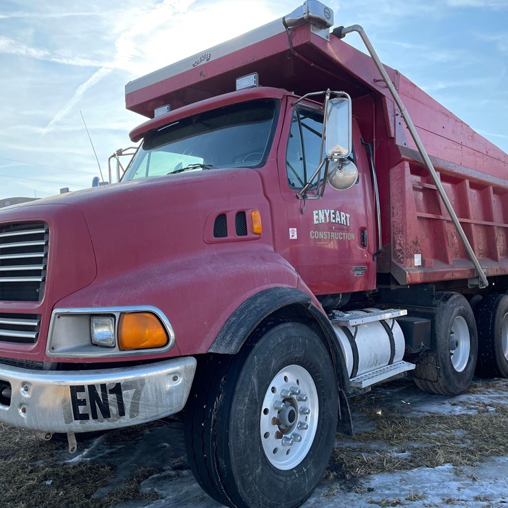Tag #154, 2000 Sterling tri-axle dump truck