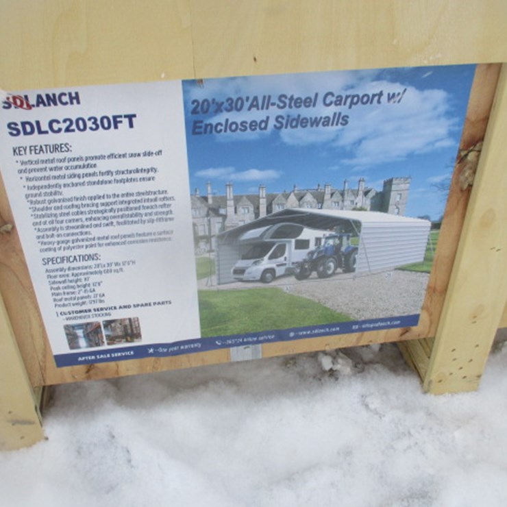 #5675 • 20'x30' Enclosed Carport