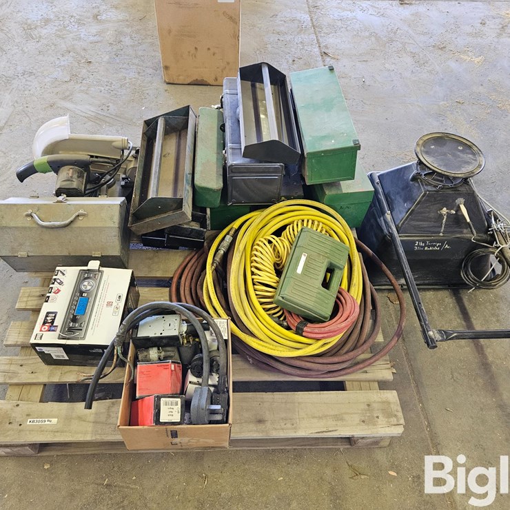 Toolboxes, CD Player, Saw, Hoses, ATV Spreader
