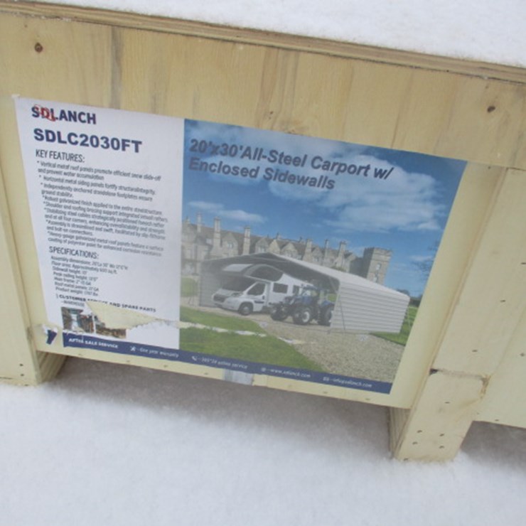 #5687 • 20' x 30' Enclosed Carport