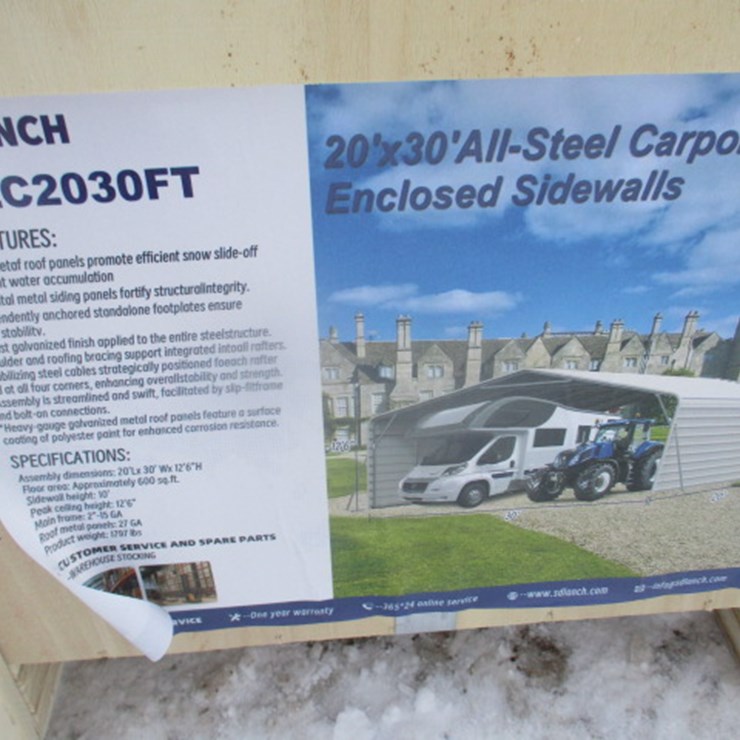 #5640 • 20'x30' Enclosed Carport